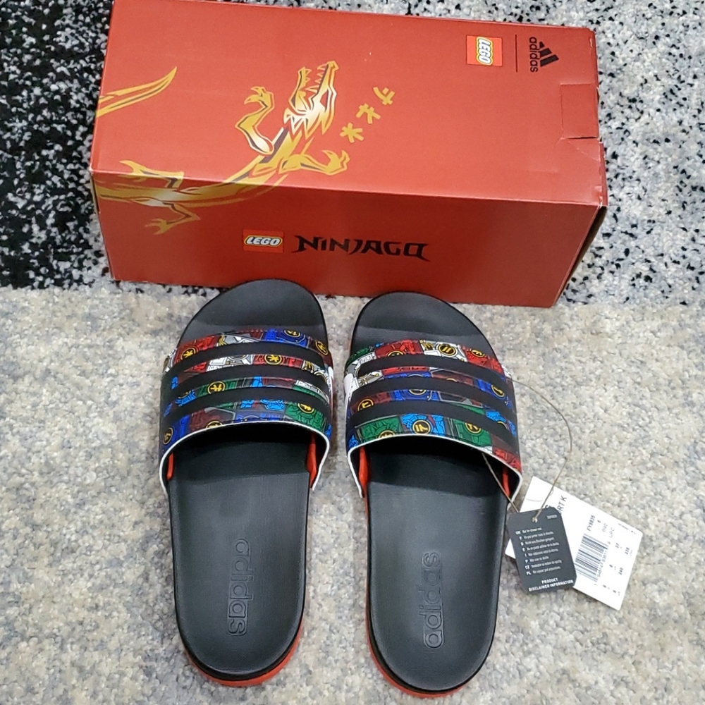 Youth Adidas Adilette Comfort K Slides X Lego